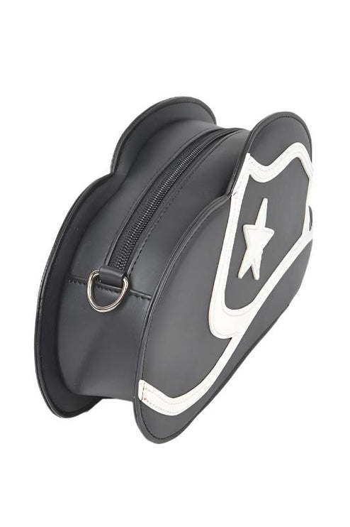 Cowboy Hat Shape Western Style Fashion Statement Iconic Swing Crossbody Bag