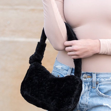 Luxurious Soft Plush Elegant Fashion Shoulder Handbag Bag