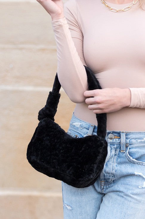 Luxurious Soft Plush Elegant Fashion Shoulder Handbag Bag - Accessoriesforever