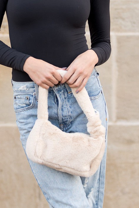 Luxurious Soft Plush Elegant Fashion Shoulder Handbag Bag - Accessoriesforever