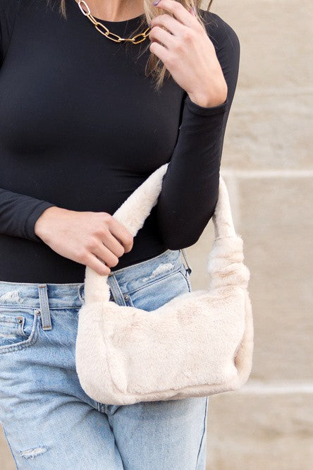 Luxurious Soft Plush Elegant Fashion Shoulder Handbag Bag - Accessoriesforever