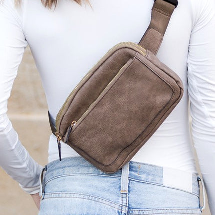 Simple Classic Stylish Leather Everyday Belt Sling Bag - Accessoriesforever