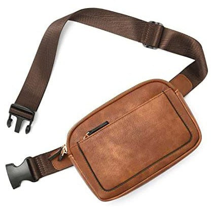 Simple Classic Stylish Leather Everyday Belt Sling Bag - Accessoriesforever