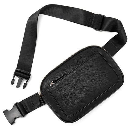 Simple Classic Stylish Leather Everyday Belt Sling Bag - Accessoriesforever