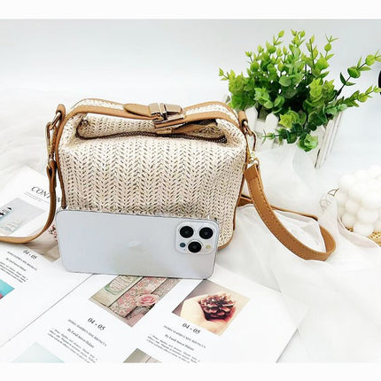 Chic Boho Crochet Top Handle Crossbody Bag - Accessoriesforever