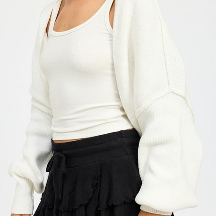 Cozy Layering Knit Oversized Shrug Sweater Cardigan