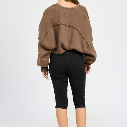 Cozy Layering Knit Oversized Shrug Sweater Cardigan
