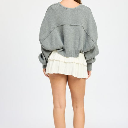 Cozy Layering Knit Oversized Shrug Sweater Cardigan