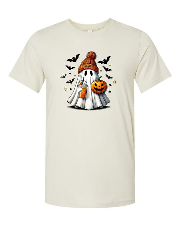 Halloween Ghost Cotton Unisex Fashion Graphic Tee T-Shirt - Accessoriesforever