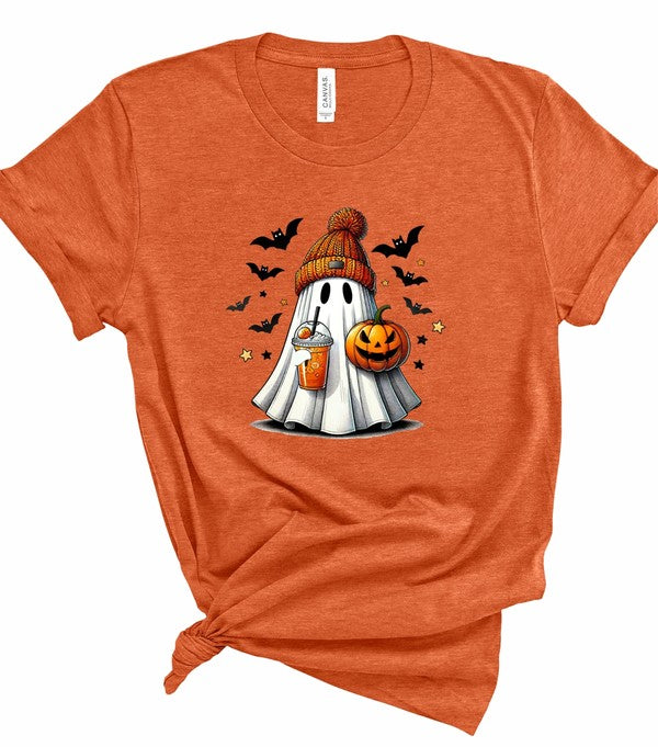 Halloween Ghost Cotton Unisex Fashion Graphic Tee T-Shirt - Accessoriesforever