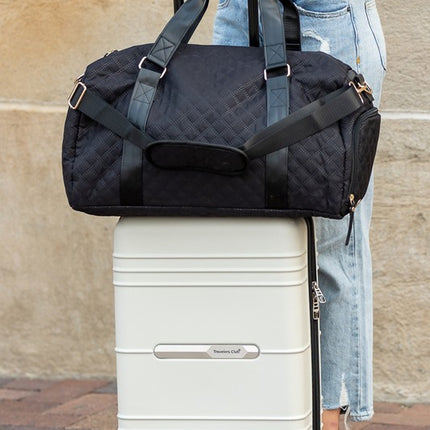 Quilted Water Resistant Travel Weekender Bag