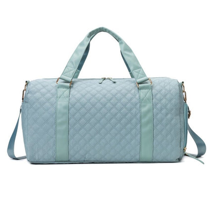Quilted Water Resistant Travel Weekender Bag
