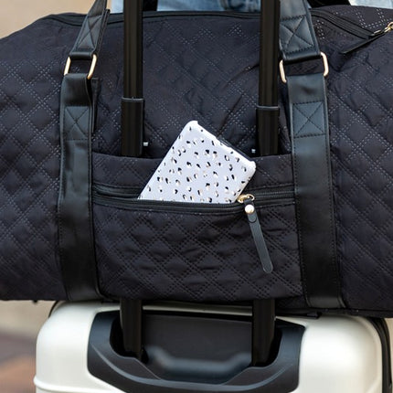 Quilted Water Resistant Travel Weekender Bag