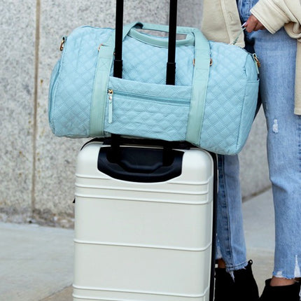 Quilted Water Resistant Travel Weekender Bag
