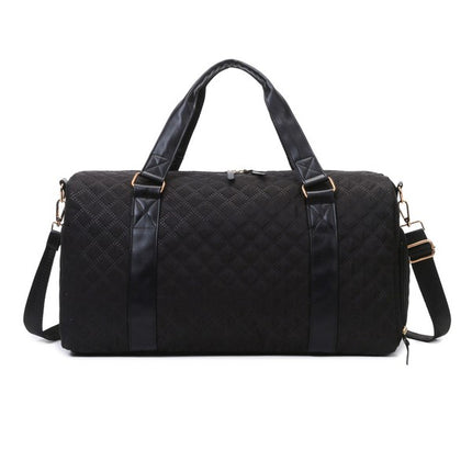 Quilted Water Resistant Travel Weekender Bag