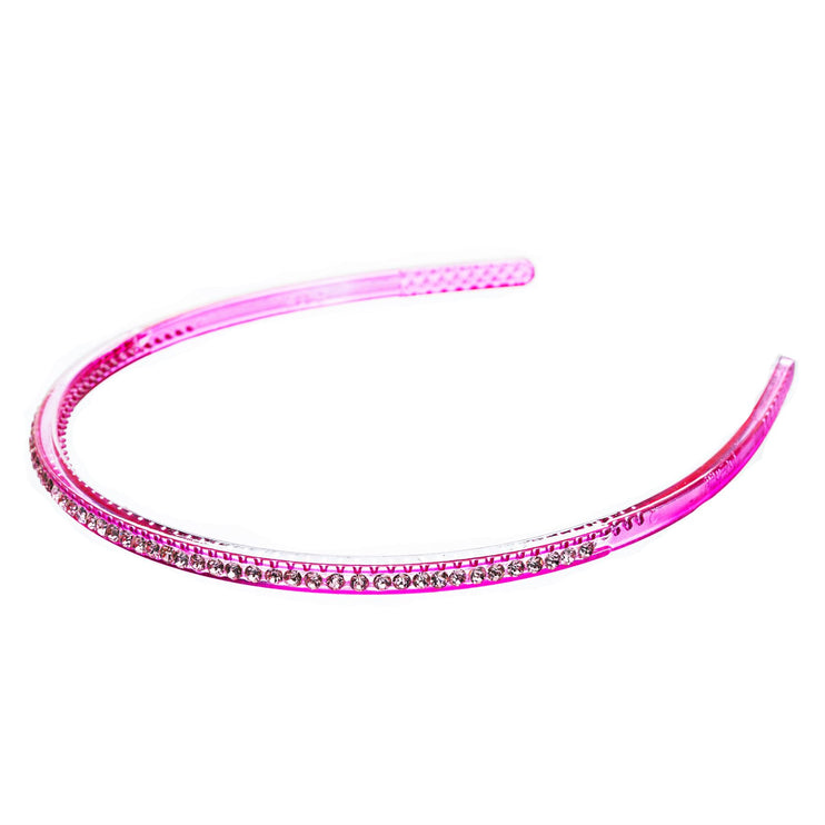 Fashion Sparkle Crystal Rhinestone Simple Linear Teeth Headband - Accessoriesforever