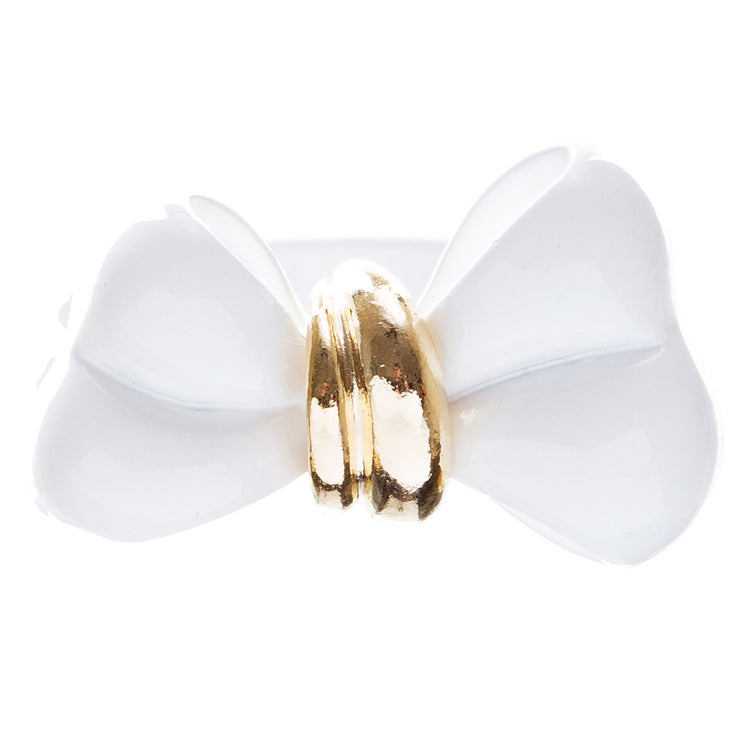 Adorable Cute Epoxy Bow Tie Ribbon Adjustable Stretch Fashion Ring