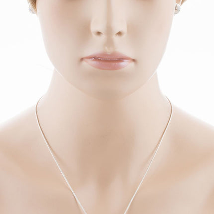 Bridal Wedding Jewelry Set Crystal Rhinestones Simple Soft Linear Drop Necklace - Accessoriesforever