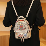 Cute Trendy Cartoon Graffiti Fashion Mini Bag Purse Handbag Backpack
