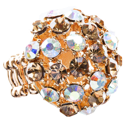 Bridal Wedding Jewelry Crystal Rhinestone Stunning Doom Stretch Ring - Accessoriesforever