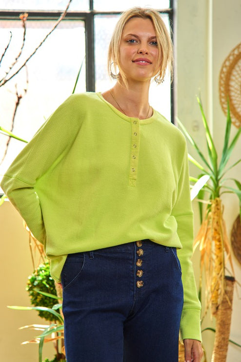 Chic Side Slit Top with Unbalanced Hem Pullover Knit Top - Accessoriesforever