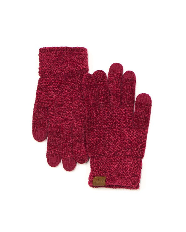 Cozy Warm Soft CC Chenille Touch Winter Fashion Gloves - Accessoriesforever