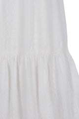 Beautiful Embroidered Ruffled Tiered V-Neck Fashion Dress
