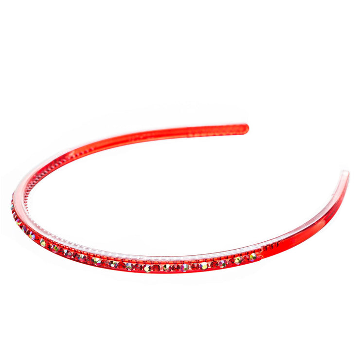 Fashion Sparkle Crystal Rhinestone Simple Linear Teeth Headband - Accessoriesforever