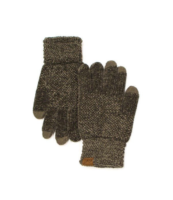 Cozy Warm Soft CC Chenille Touch Winter Fashion Gloves - Accessoriesforever