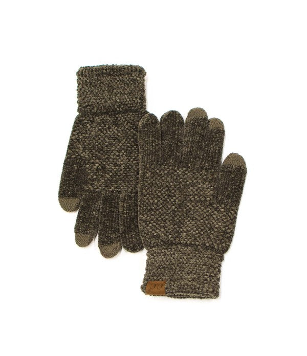 Cozy Warm Soft CC Chenille Touch Winter Fashion Gloves