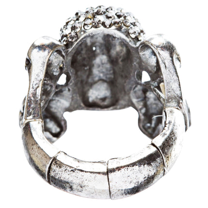 Stylish Punk Gothic Decaying Demon Skull Halloween Costume Ring - Accessoriesforever