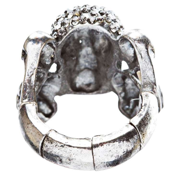 Stylish Punk Gothic Decaying Demon Skull Halloween Costume Ring - Accessoriesforever