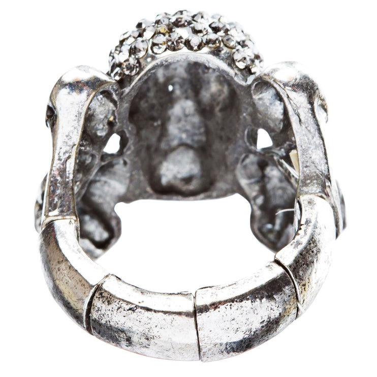 Stylish Punk Gothic Decaying Demon Skull Halloween Costume Ring