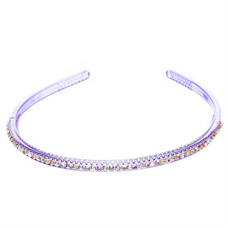Fashion Sparkle Crystal Rhinestone Simple Linear Teeth Headband - Accessoriesforever