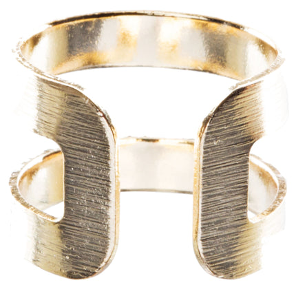 Modern Fashion Contemporary Open Band Wrap Around Design Ring - Accessoriesforever