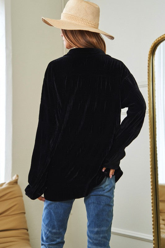 Classic Loose Fit Long Sleeve Fashion Top Shirt