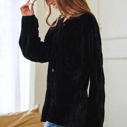 Classic Loose Fit Long Sleeve Fashion Top Shirt