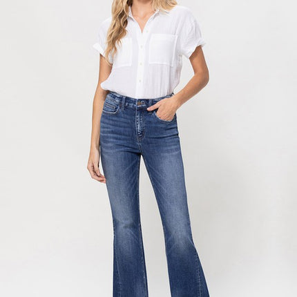 High Rise Flare W/Insert Panel Details - Accessoriesforever