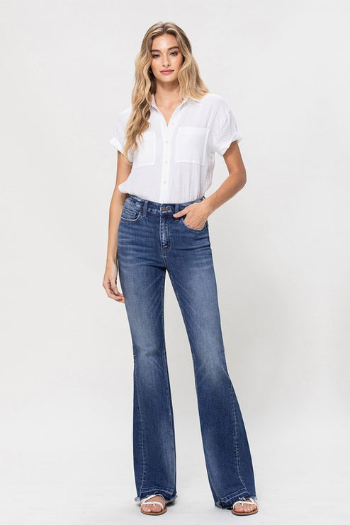 High Rise Flare W/Insert Panel Details - Accessoriesforever