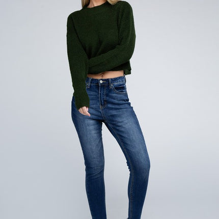 Cozy Mock Neck Long Sleeve Pullover Sweater