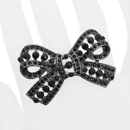 Beautiful Fashion Bow Ribbon Stretch Ring - Accessoriesforever