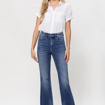High Rise Flare W/Insert Panel Details - Accessoriesforever