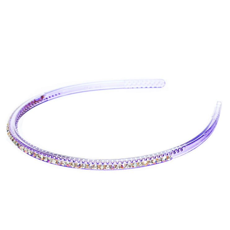 Fashion Sparkle Crystal Rhinestone Simple Linear Teeth Headband - Accessoriesforever