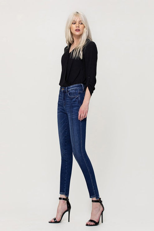 High Rise Ankle Skinny