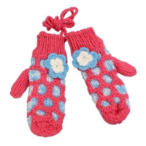 Hand Knitted Mitten with Shoulder Strap Fleece Liner - Accessoriesforever