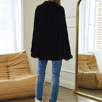 Classic Loose Fit Long Sleeve Fashion Top Shirt