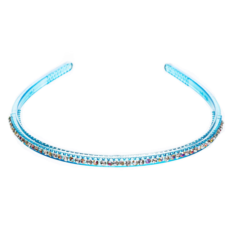 Fashion Sparkle Crystal Rhinestone Simple Linear Teeth Headband - Accessoriesforever
