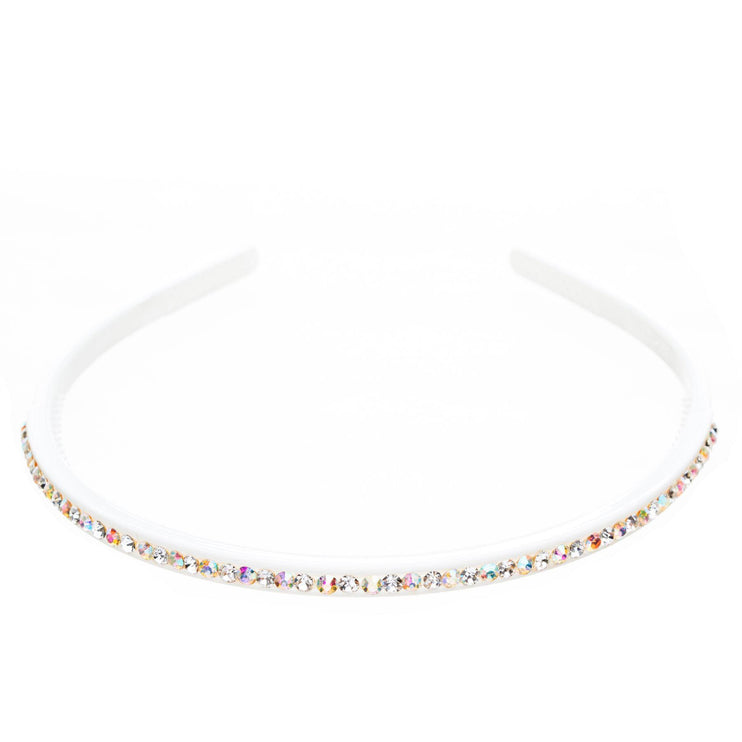Fashion Sparkle Crystal Rhinestone Simple Linear Teeth Headband - Accessoriesforever