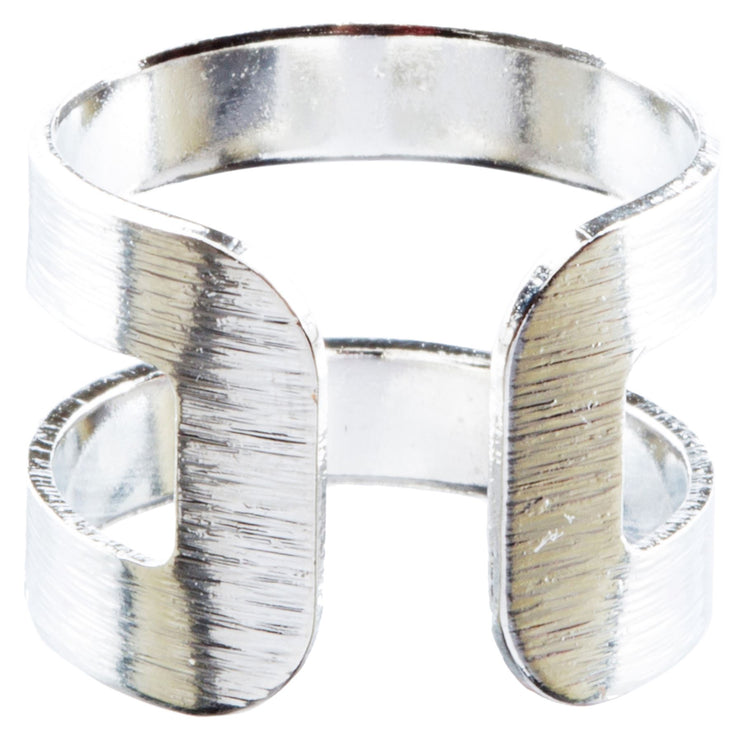 Modern Fashion Contemporary Open Band Wrap Around Design Ring