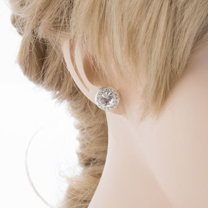 Bridal Wedding Jewelry Set Crystal Rhinestones Simple Soft Linear Drop Necklace - Accessoriesforever